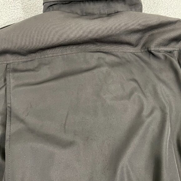 Tumi Tech Jacket Men M Black Utility Packable Hood Full Zip - Picture 6 of 11